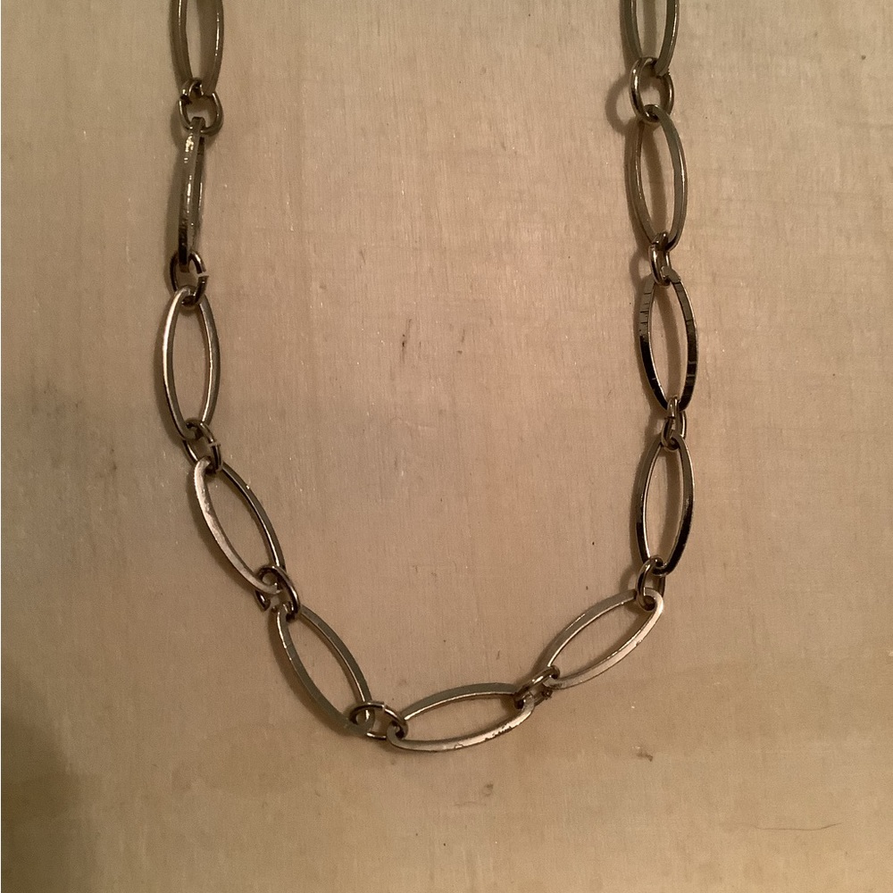 New vintage silver paper clip? necklace